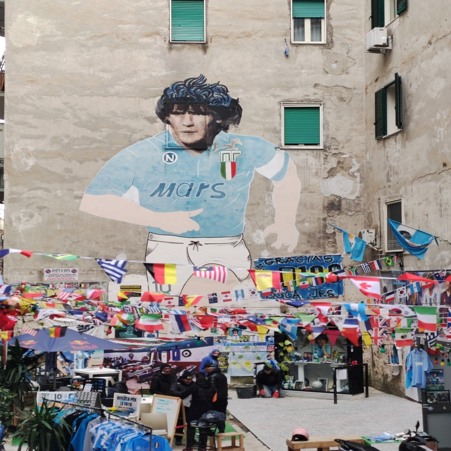 murales di Maradona ai Quartieri Spagnoli